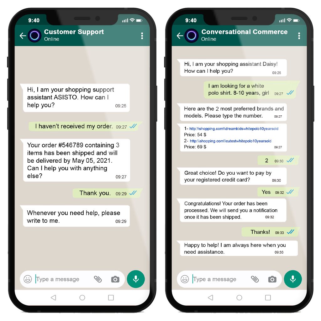 Sample WhatsApp Business Conversations