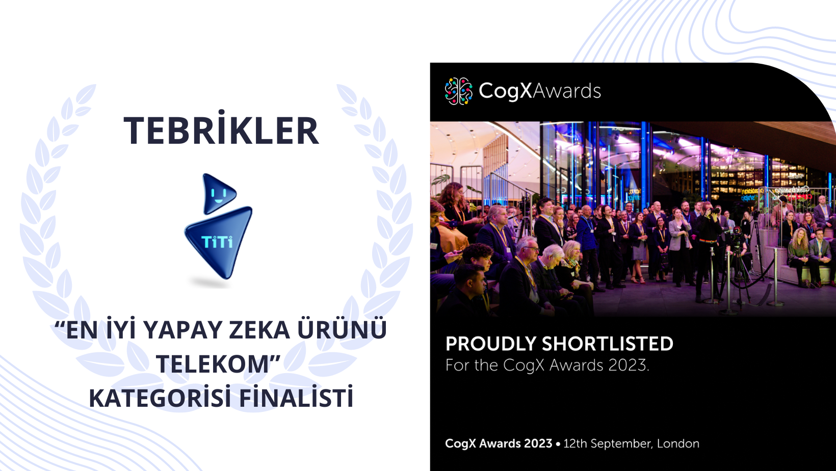 TiTi, İngiltere merkezli küresel program “The CogX Awards” da finalist oldu