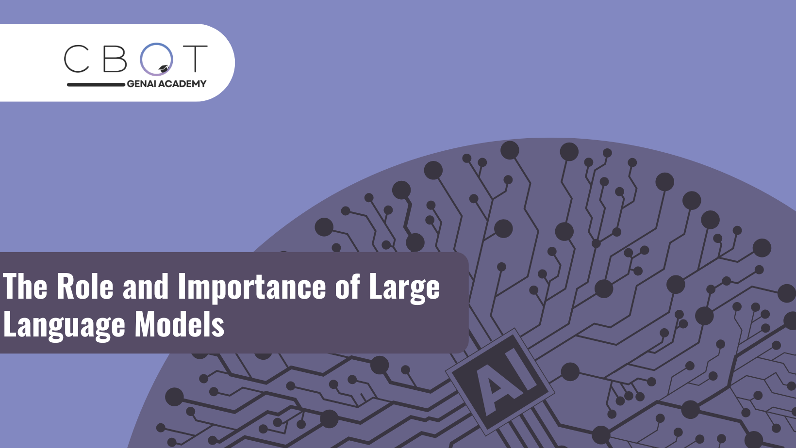 The Role and Importance of Large Language Models