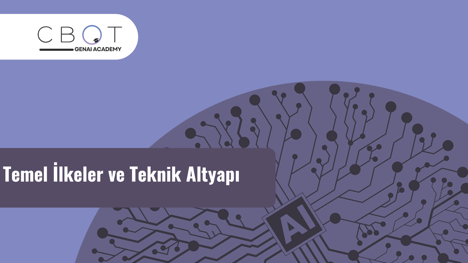 Temel İlkeler ve Teknik Altyapı