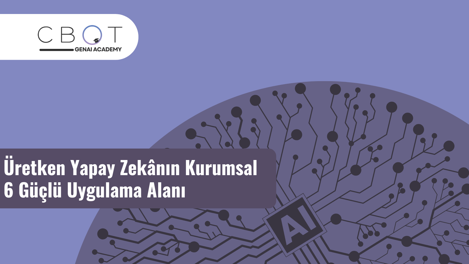 Üretken Yapay Zekânın Altı Temel Çalışma Alanı